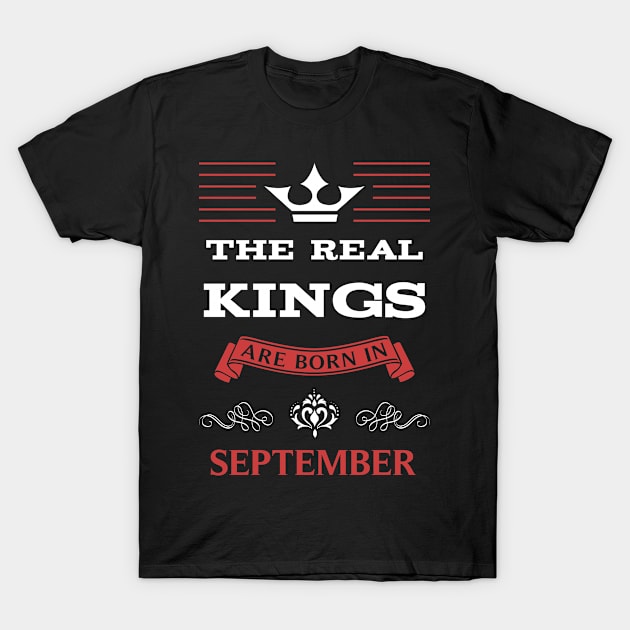 Birthday in September for Men T-Shirt by PallKris